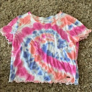 Hollister Tie Dye cropped shirt